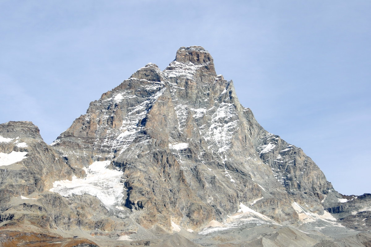 La parete sud del Cervino